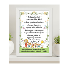  Ajándék óvónéninek - Falikép óvónéninek ballagásra A4 grafika, keretezett kép