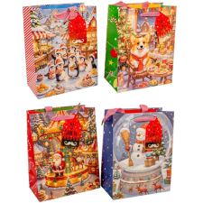  Ajándék tasak kari mintával 23x18cm dekorációs kellék