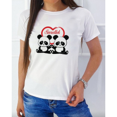  Ajándék Valentin napra - Pandás szeretlek női póló