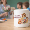 Ajándékbor Kft Pedagógusnapi ajándék bögre – „A legjobb pedagógusnak” felirattal