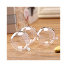  Ajándéktartó szétválasztható gömb műanyag 5cm 5db/cs dekorációs kellék