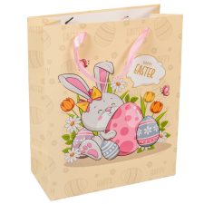  Ajándéktasak nyuszi tojással 26x32cm dekorációs kellék