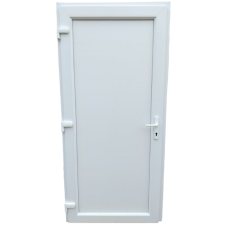 Ajtorendeles.hu Flat - Műanyag bejárati  ajtó / fehér / 98x208 / nyílászáró