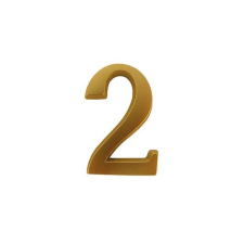 Ajtószám öntapadós matt arany "2" építőanyag