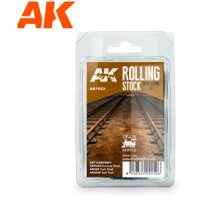 AK-interactive AK INTERACTIVE Train Rolling Stock Weathering akrilfesték készlet 3x 35ml makett