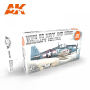 AK-interactive AK Interactive WWII US NAVY &amp; USMC AIRCRAFT COLORS festékszett AK11729
