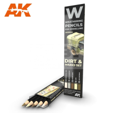 AK-interactive Weathering Pencil - DIRT: MARKS SET akvarell ceruza szett - AK10044 akvarell