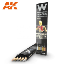 AK-interactive Weathering Pencil - METALLICS: EFFECT SET akvarell ceruza szett - AK10046 akvarell