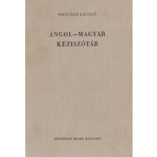 Akadémiai Angol-magyar kéziszótár antikvárium - használt könyv