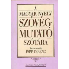 Akadémiai Kiadó A magyar nyelv szóvégmutató szótára antikvárium - használt könyv