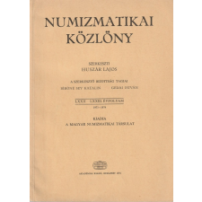 Akadémiai Numizmatikai Közlöny LXXII-LXXIII. évfolyam antikvárium - használt könyv