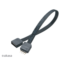 Akasa 4pin RGB LED hosszabbító kábel (AK-CBLD01-20BK) kábel és adapter