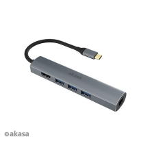 Akasa ADA Akasa USB Type-C 5in1 dock - AK-CBCA22-18BK hub és switch