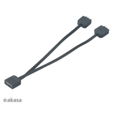 Akasa Addressable RGB LED elosztó kábel 12cm (AK-CBLD08-12BK) (AK-CBLD08-12BK) kábel és adapter