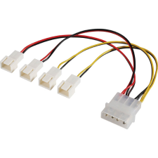 Akasa AK-CB001 Molex - 4x Molex ventilátor adapter kábel 15cm kábel és adapter