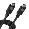 Akasa AK-CBUB67-10BK USB-C apa - USB-C apa 3.0 Adat és töltő kábel - Fekete (1m) (AK-CBUB67-10BK)
