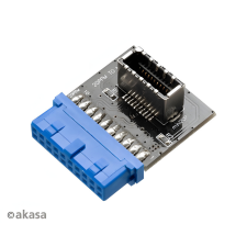 Akasa Akasa - USB3.1 - 19-pin motherboard header - AK-CBUB51-BK kábel és adapter