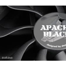 Akasa Apache PWM 12cm Fekete Ventilátor hűtés