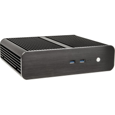 Akasa Euler S Fanless Thin-Mini-ITX OEM Fekete (A-ITX10-M1B) számítógép ház
