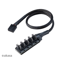 Akasa - FLEXA FP5H - 5 ventilátoros PWM elosztó kábel - AK-CBFA08-KT02 kábel és adapter