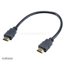 Akasa KAB HDMI 4K kábel - AK-CBHD25-30BK - 30 cm (AK-CBHD25-30BK) kábel és adapter