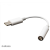 Akasa USB 2.0 Type C Jack Átalakító Fehér 10cm AK-CBCA27-10WH