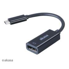 Akasa - USB 3.1 C - Displayport 15cm - AK-CBCA05-15BK kábel és adapter