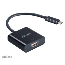Akasa USB 3.1C - HDMI kábel 15cm Fekete kábel és adapter