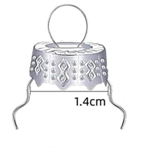  Akasztó diszkupakkal, ezüst. Diszkupak mérete: 14x12 mm, teljes akasztószem átmérője: 10 mm dekorációs kellék