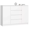  AKORD CLP K140 Komód Laminált Fehér Matt