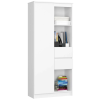 Akord CLP R15 Könyvespolc - Fehér - 80x180x35 cm