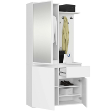 Akord Entro Előszobai Szekrényrendszer Fehér Tükörrel bútor