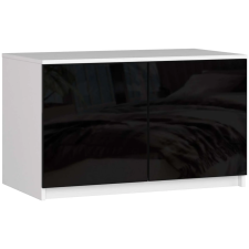 Akord Felső szekrény, gardróbszekrényhez P90_55 - fényes fekete bútor