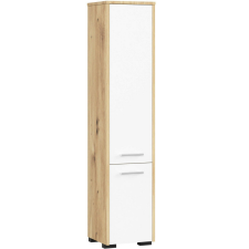 Akord FIN Fürdőszobai Oszlopszekrény 140cm Artisan Tölgy-Fehér fürdőszoba bútor