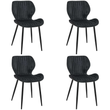AKORD Furniture Factory 017 Étkezőszék szett 4 db - fekete bútor