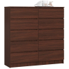 AKORD Furniture Factory 10 fiókos komód P121_120 - wenge