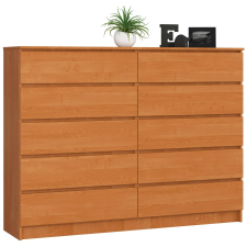 AKORD Furniture Factory 10 fiókos komód P121_160 - égerfa bútor