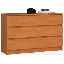 AKORD Furniture Factory 6 fiókos komód P77_120 - égerfa bútor