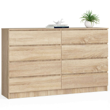 AKORD Furniture Factory 8 fiókos komód P121_160 - sonoma bútor