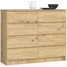 AKORD Furniture Factory 8 fiókos komód P99_120 - tölgy bútor