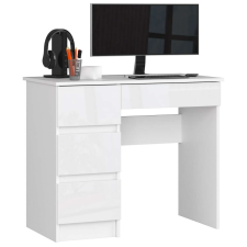 AKORD Furniture Factory A-7 Clp Íróasztal Fehér Fényes Baloldali íróasztal