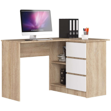 AKORD Furniture Factory B16 CLP SAROK ÍRÓASZTAL JOBB OLDALI SONOMA / FEHÉR íróasztal