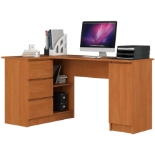AKORD Furniture Factory Balkezes sarok íróasztal P77_155 - égerfa íróasztal