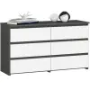 AKORD Furniture Factory Cl100 6fi Szürke / Fehér Komód
