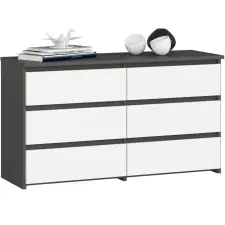AKORD Furniture Factory Cl100 6fi Szürke / Fehér Komód bútor