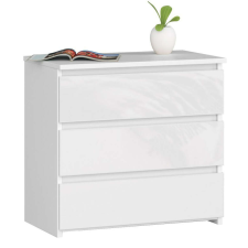 AKORD Furniture Factory Cl3 Éjjeliszekrény 60 cm Fehér / Fehér Fényes bútor