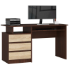 AKORD Furniture Factory Clp Íróasztal 135cm Venge / Sonoma