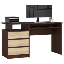 AKORD Furniture Factory Clp Íróasztal 135cm Venge / Sonoma íróasztal
