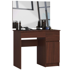 AKORD Furniture Factory Fésülködőasztal tükörrel, jobb oldali P142_90 - wenge bútor