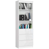 AKORD Furniture Factory Irodai Polc R 60 cm Clp 3 Fiók 2 Polc Fehér / Fehér Fényes